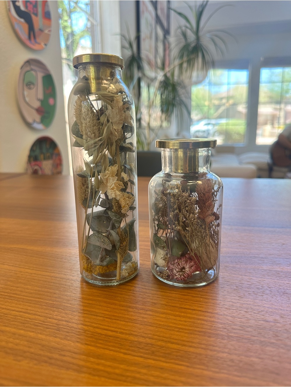 Dried Floral Candle Sticks